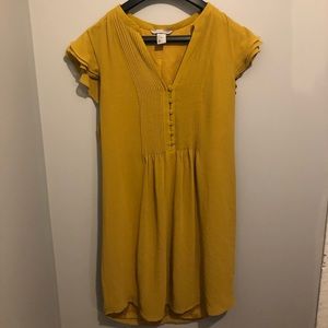 H&M Mustard Yellow Dress